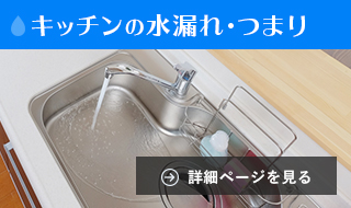 キッチンの水漏れ・つまり